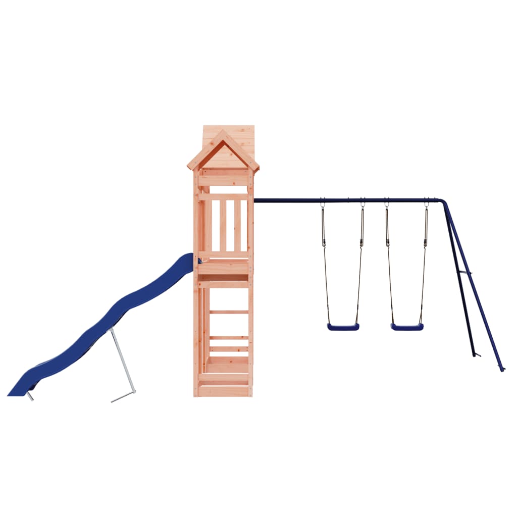 Spielturm aus imprägniertem Kiefernholz und massivem Douglasien- und Kiefernholz
