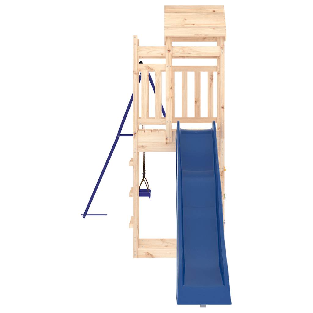 Spielturm aus imprägniertem Kiefernholz und massivem Douglasien- und Kiefernholz