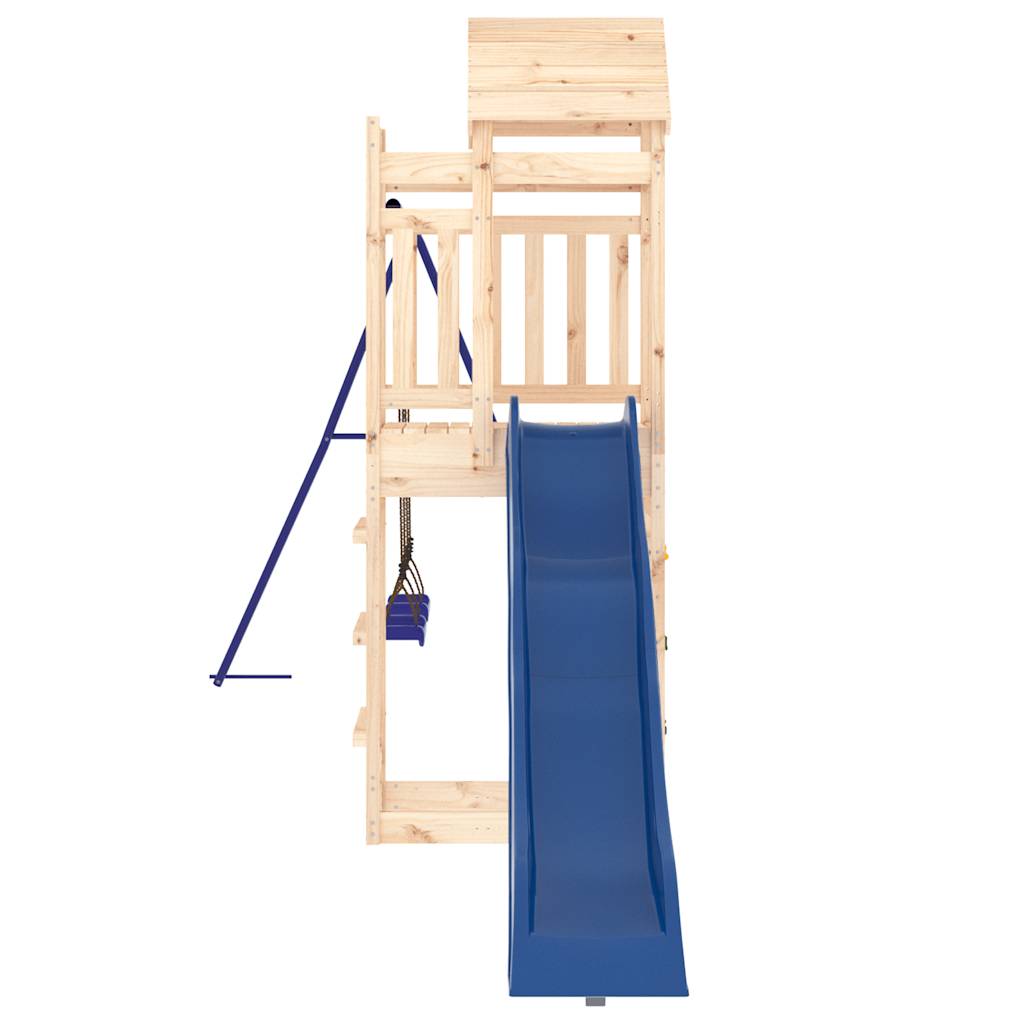 Spielturm aus imprägniertem Kiefernholz und massivem Douglasien- und Kiefernholz