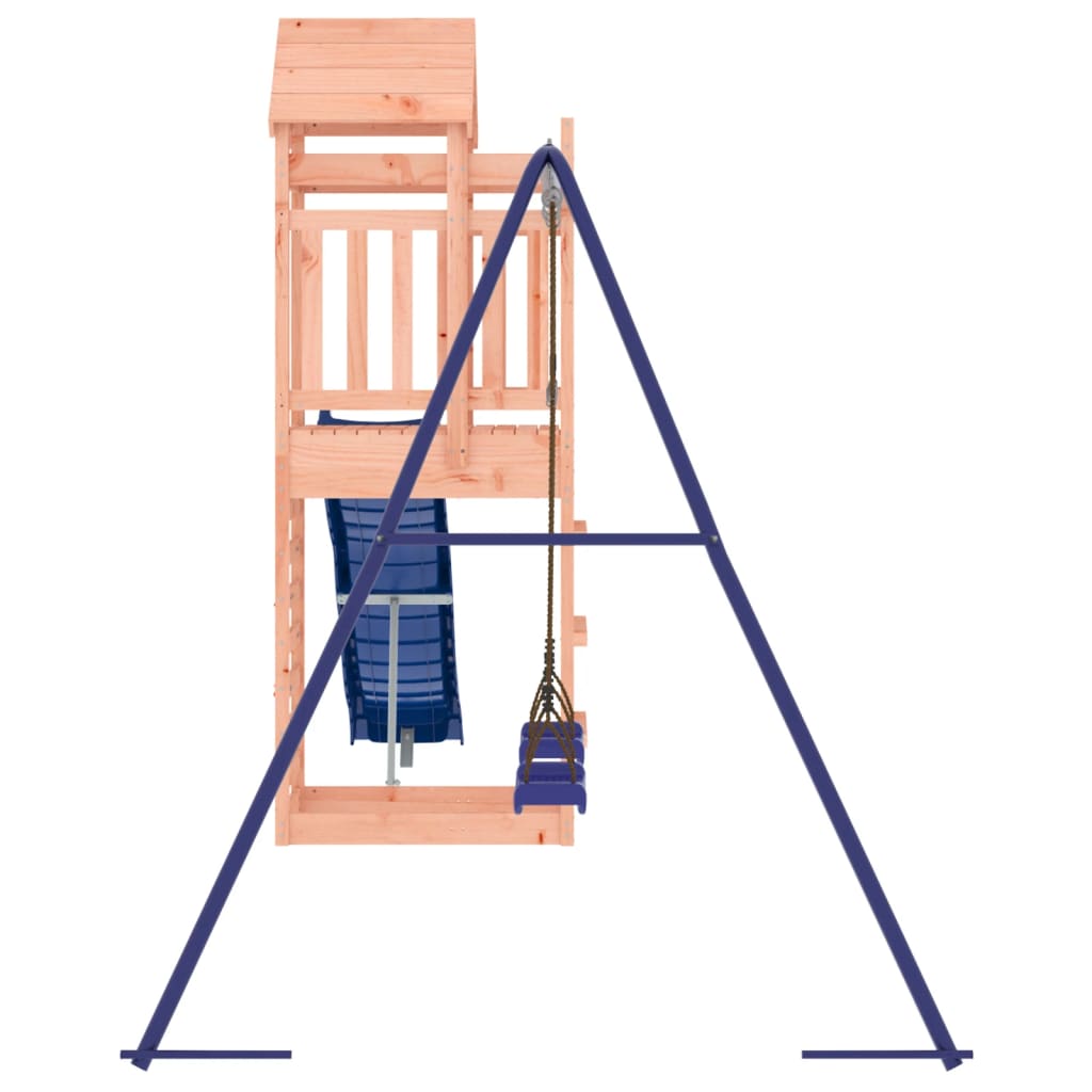 Spielturm aus imprägniertem Kiefernholz und massivem Douglasien- und Kiefernholz