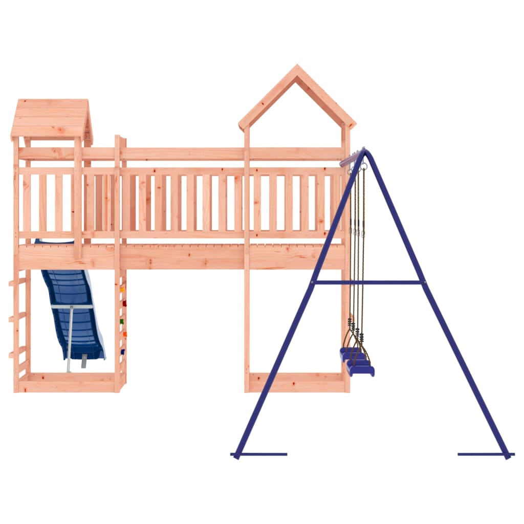 Spielturm aus imprägniertem Kiefernholz und massivem Douglasien- und Kiefernholz