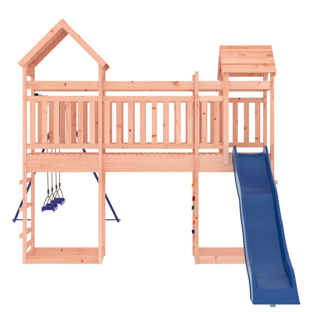 Spielturm aus imprägniertem Kiefernholz und massivem Douglasien- und Kiefernholz