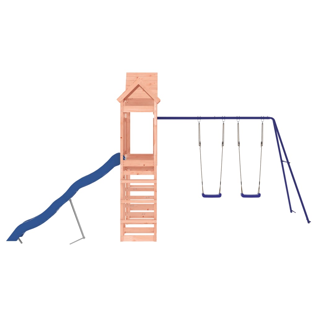 Spielturm aus imprägniertem Kiefernholz und massivem Douglasien- und Kiefernholz