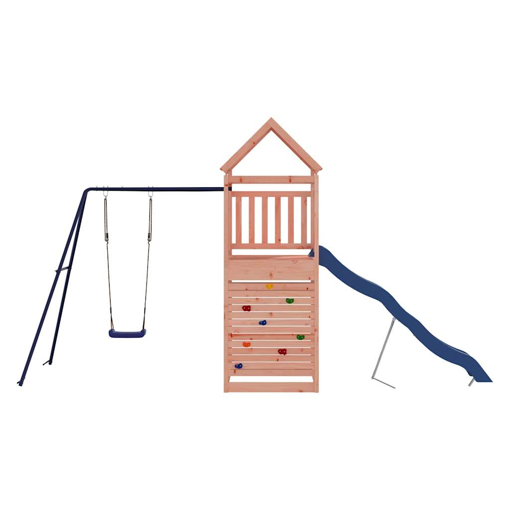 Spielturm aus imprägniertem Kiefernholz und massivem Douglasien- und Kiefernholz
