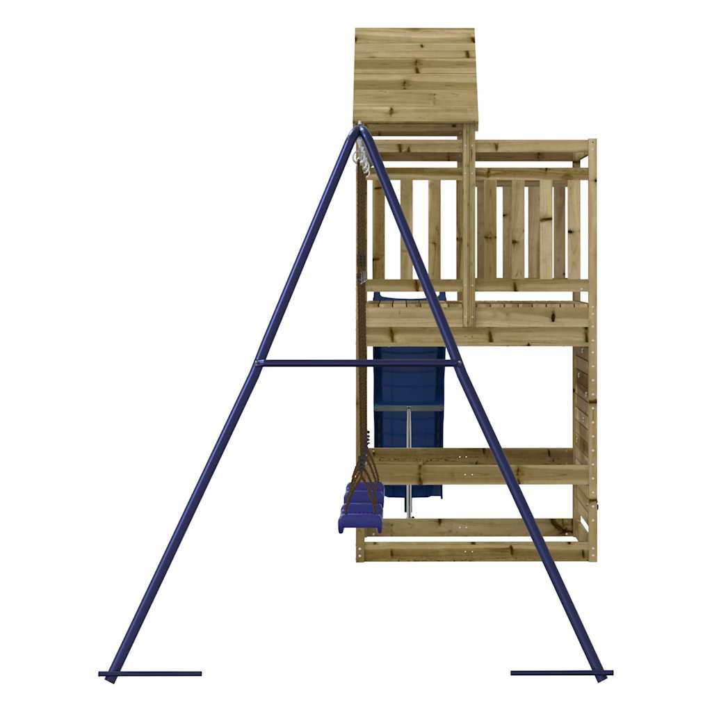 Spielturm aus imprägniertem Kiefernholz und massivem Douglasien- und Kiefernholz