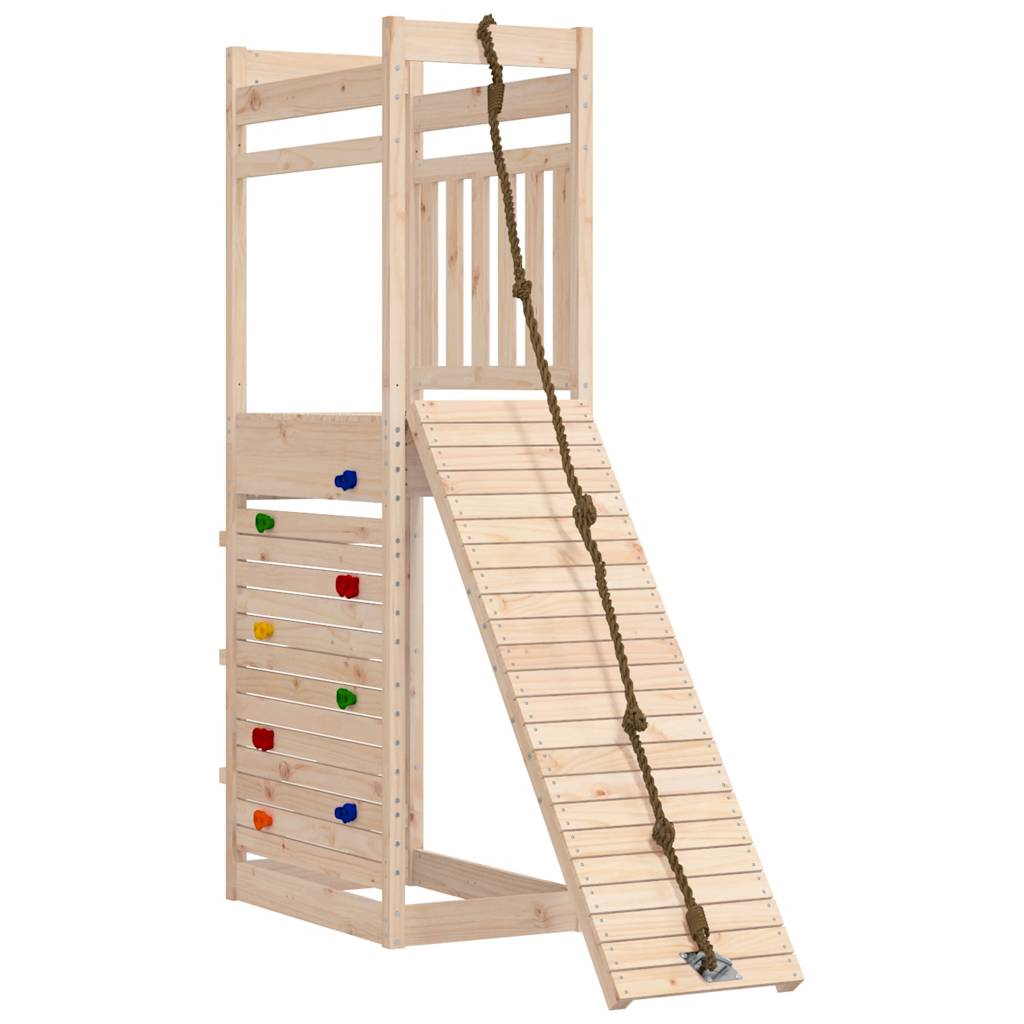 Spielturm aus imprägniertem Kiefernholz und massivem Douglasien- und Kiefernholz