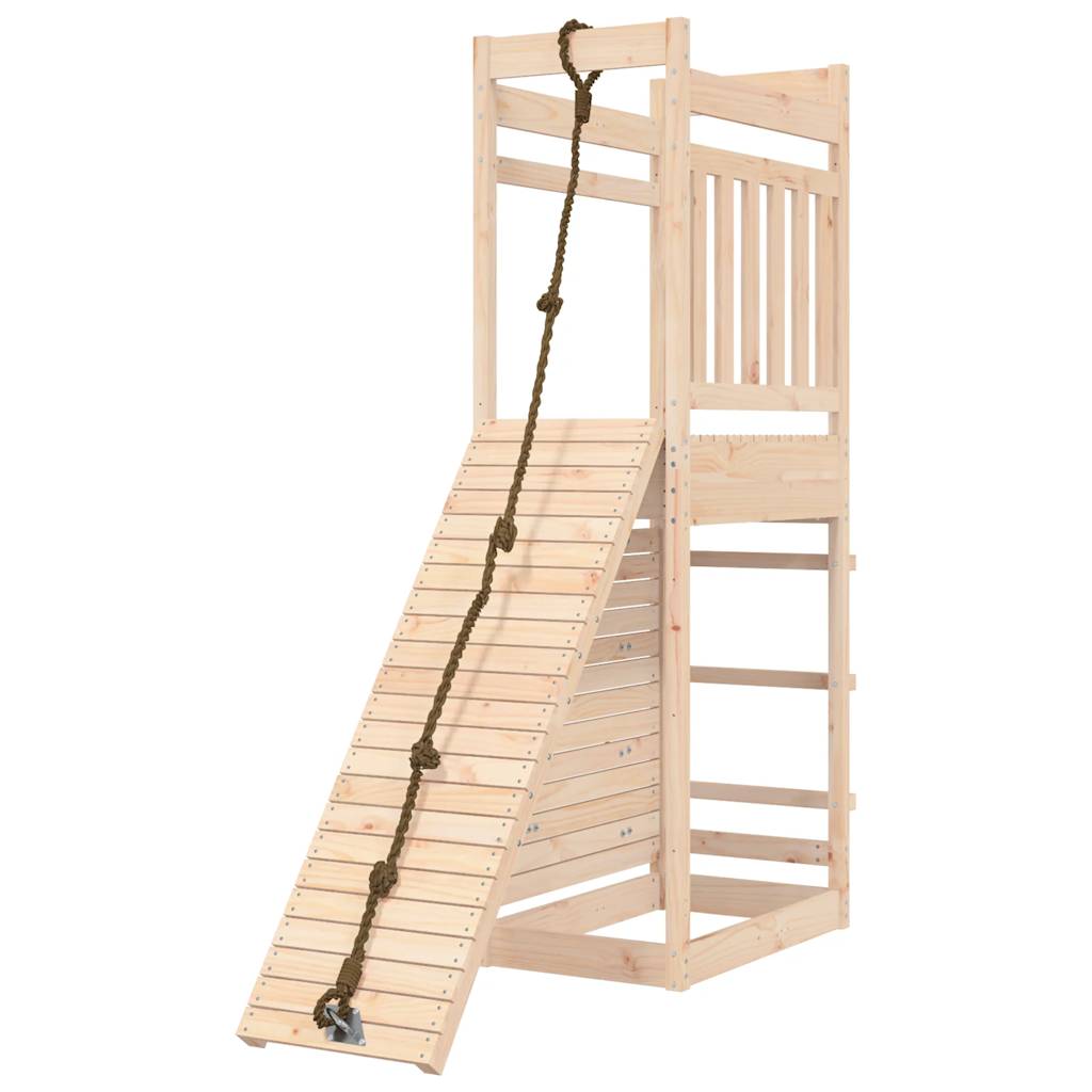 Spielturm aus imprägniertem Kiefernholz und massivem Douglasien- und Kiefernholz