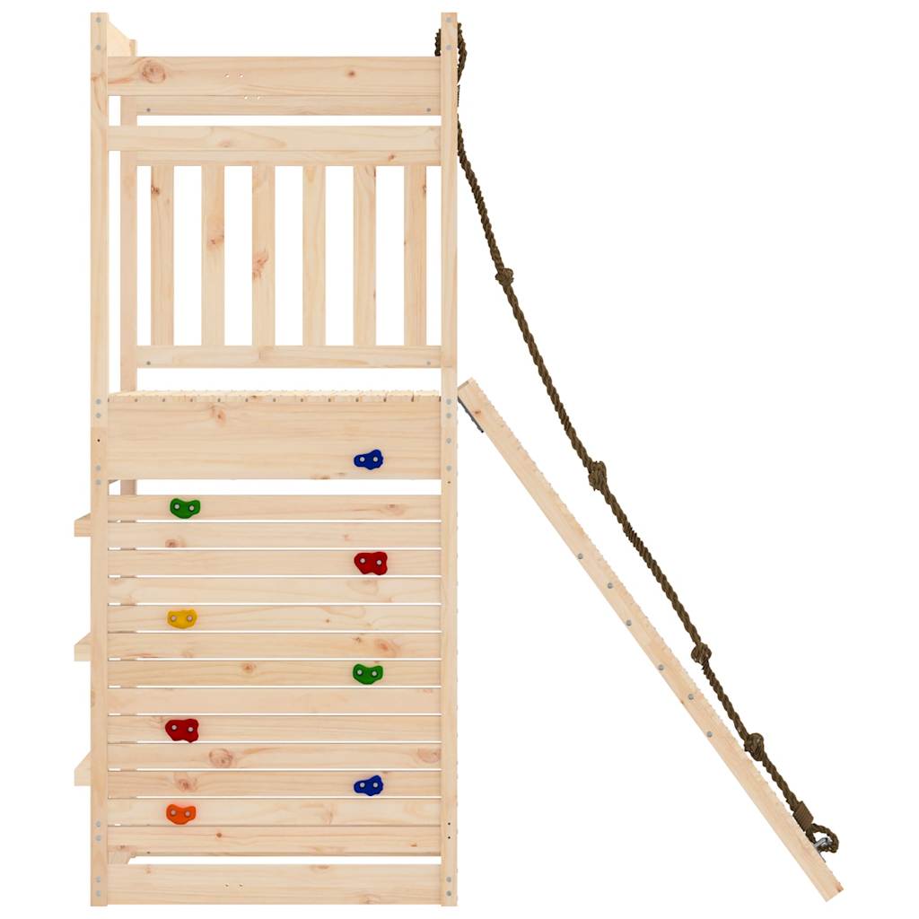 Spielturm aus imprägniertem Kiefernholz und massivem Douglasien- und Kiefernholz