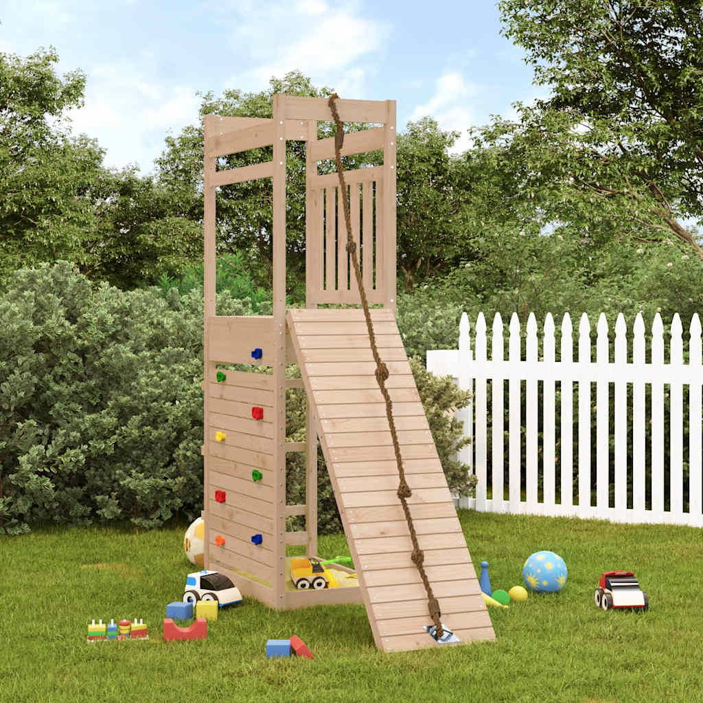 Spielturm aus imprägniertem Kiefernholz und massivem Douglasien- und Kiefernholz