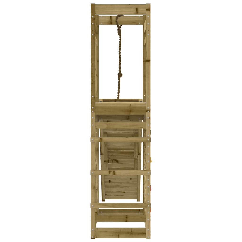 Spielturm aus imprägniertem Kiefernholz und massivem Douglasien- und Kiefernholz