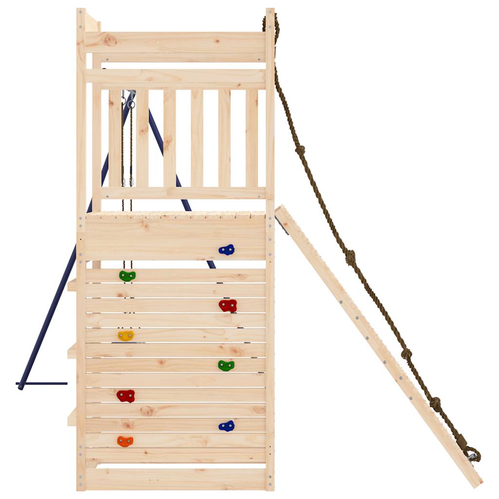 Spielturm aus imprägniertem Kiefernholz und massivem Douglasien- und Kiefernholz
