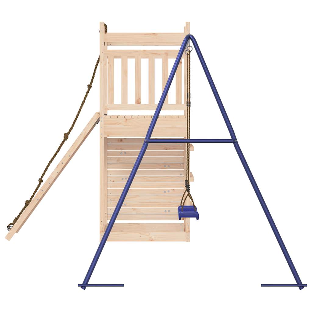 Spielturm aus imprägniertem Kiefernholz und massivem Douglasien- und Kiefernholz