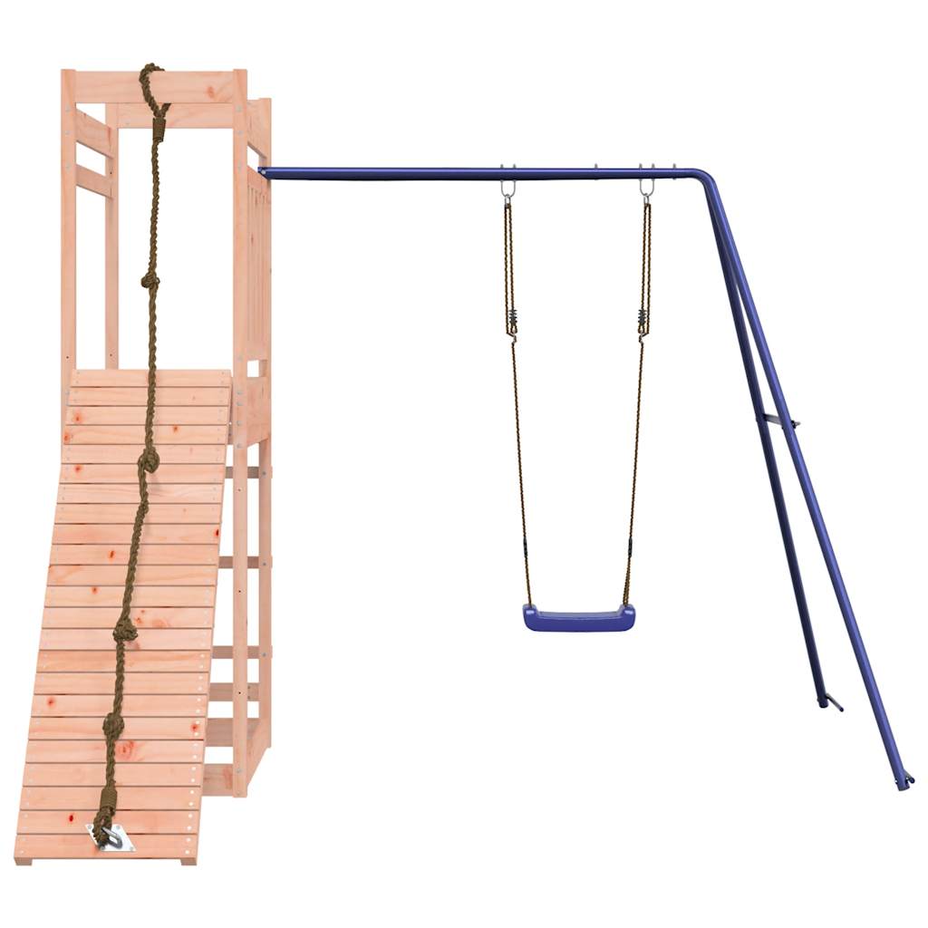 Spielturm aus imprägniertem Kiefernholz und massivem Douglasien- und Kiefernholz