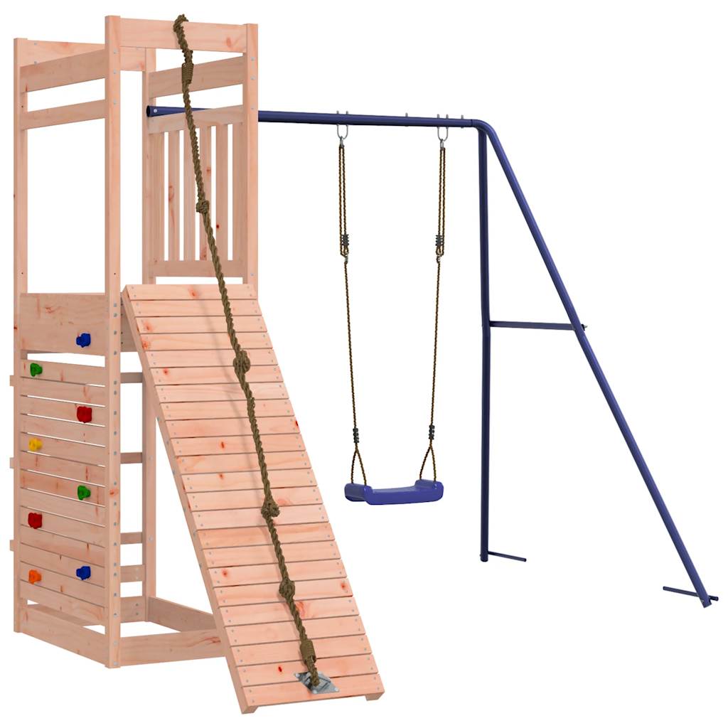 Spielturm aus imprägniertem Kiefernholz und massivem Douglasien- und Kiefernholz