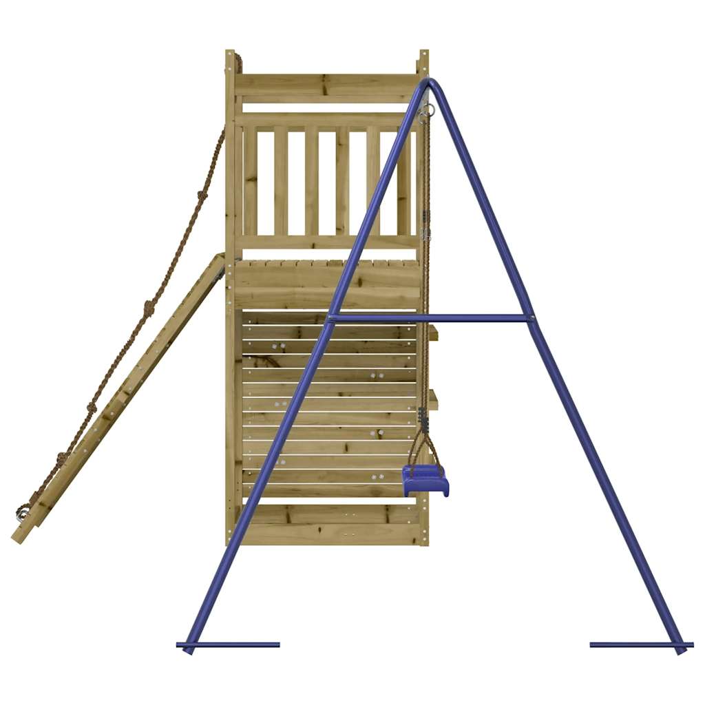Spielturm aus imprägniertem Kiefernholz und massivem Douglasien- und Kiefernholz
