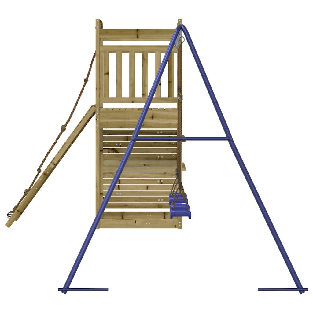 Spielturm aus imprägniertem Kiefernholz und massivem Douglasien- und Kiefernholz