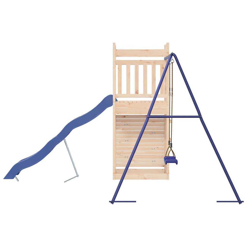 Spielturm aus imprägniertem Kiefernholz und massivem Douglasien- und Kiefernholz