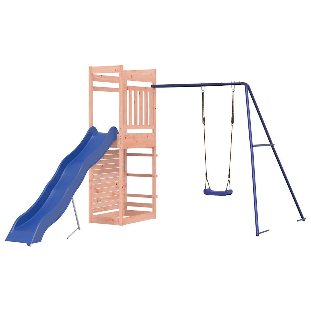 Spielturm aus imprägniertem Kiefernholz und massivem Douglasien- und Kiefernholz