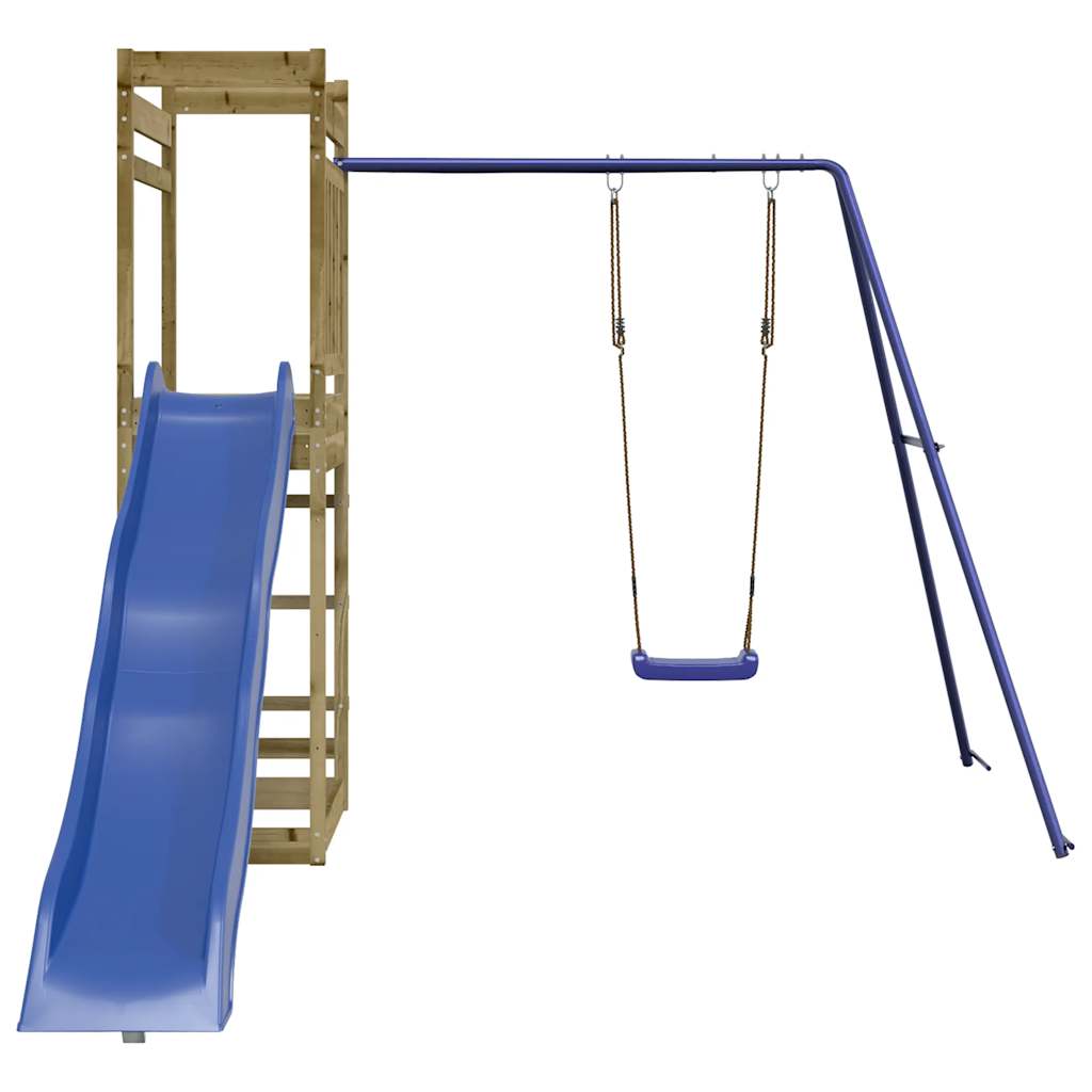 Spielturm aus imprägniertem Kiefernholz und massivem Douglasien- und Kiefernholz