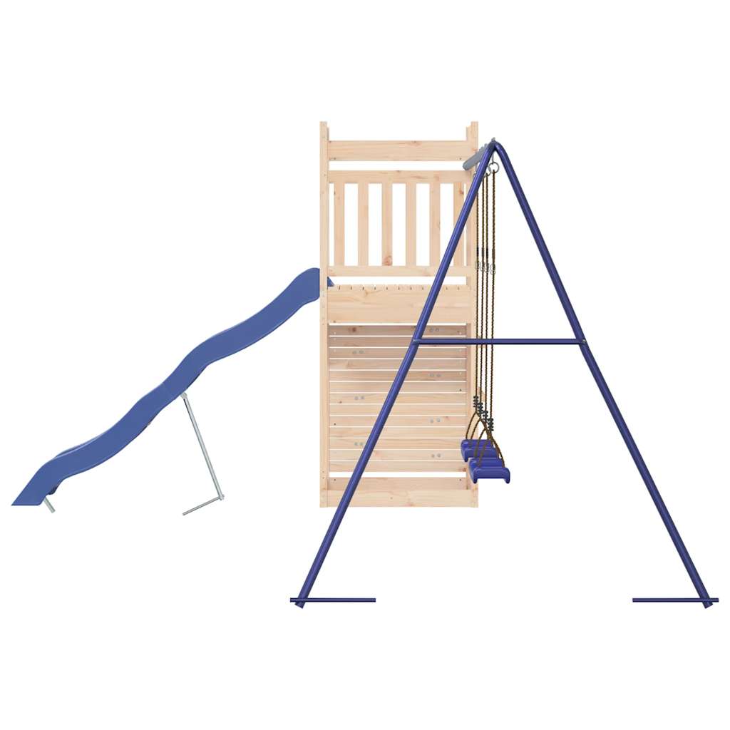 Spielturm aus imprägniertem Kiefernholz und massivem Douglasien- und Kiefernholz