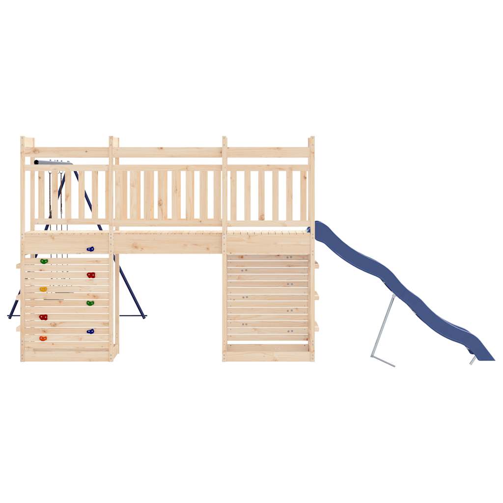 Spielturm aus imprägniertem Kiefernholz und massivem Douglasien- und Kiefernholz
