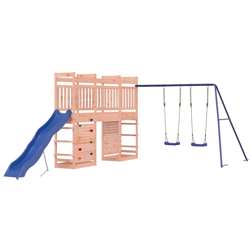 Spielturm aus imprägniertem Kiefernholz und massivem Douglasien- und Kiefernholz