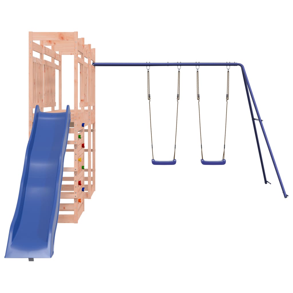 Spielturm aus imprägniertem Kiefernholz und massivem Douglasien- und Kiefernholz