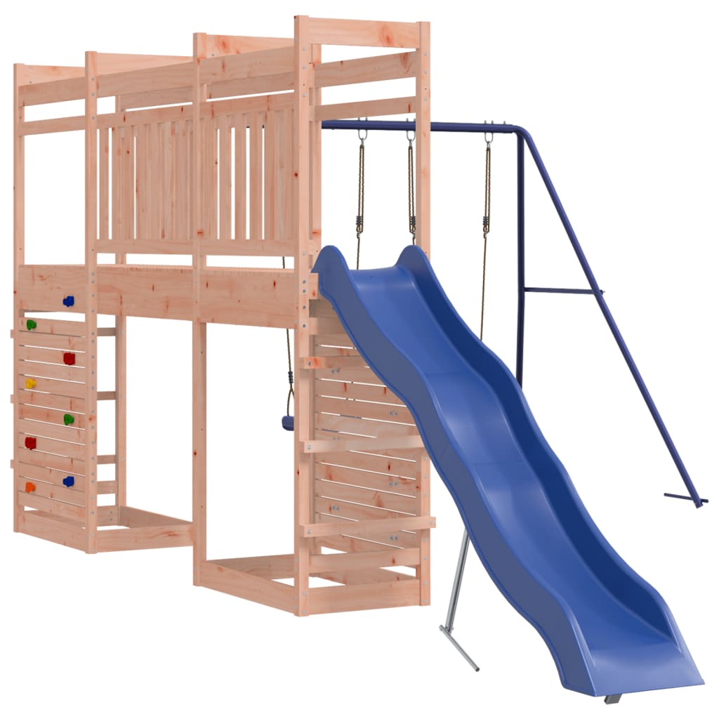 Spielturm aus imprägniertem Kiefernholz und massivem Douglasien- und Kiefernholz
