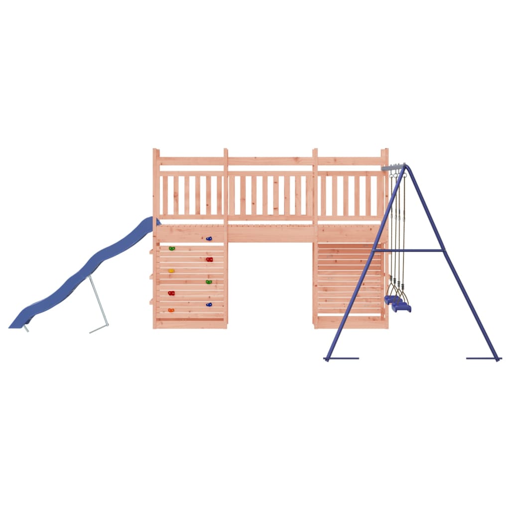 Spielturm aus imprägniertem Kiefernholz und massivem Douglasien- und Kiefernholz