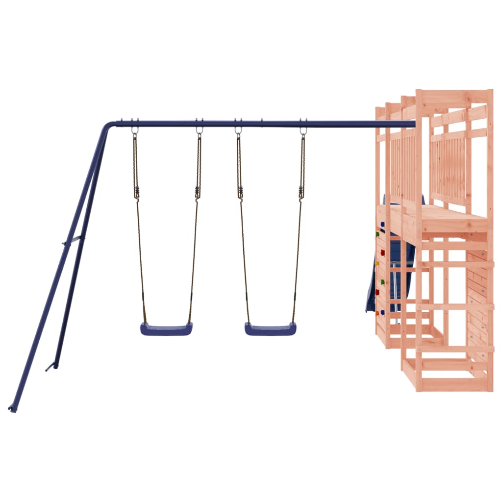 Spielturm aus imprägniertem Kiefernholz und massivem Douglasien- und Kiefernholz