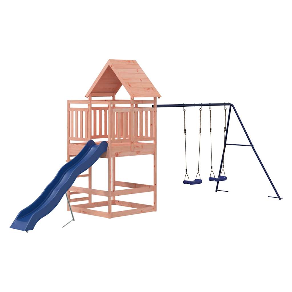 Spielturm aus imprägniertem Kiefernholz und massivem Douglasien- und Kiefernholz