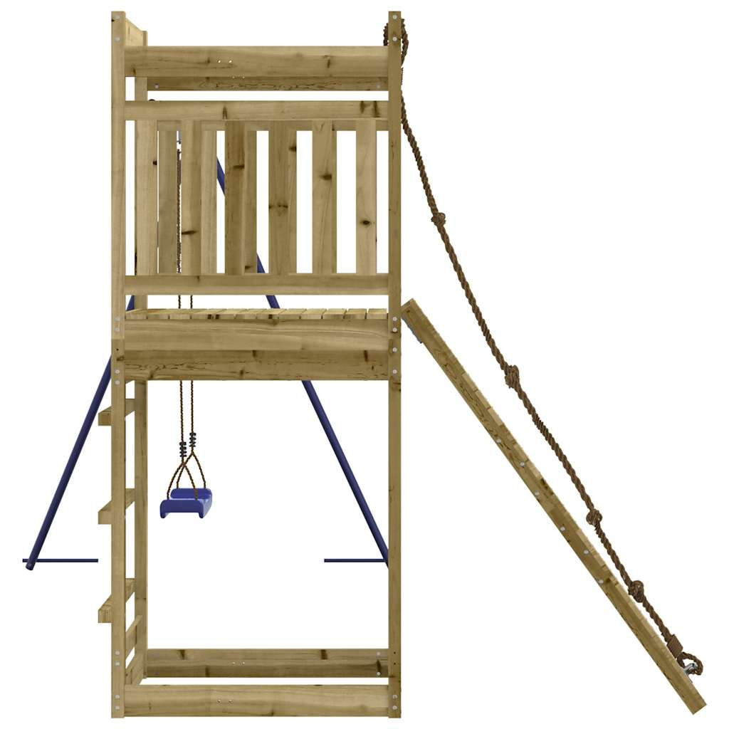 Spielturm aus imprägniertem Kiefernholz und massivem Douglasien- und Kiefernholz