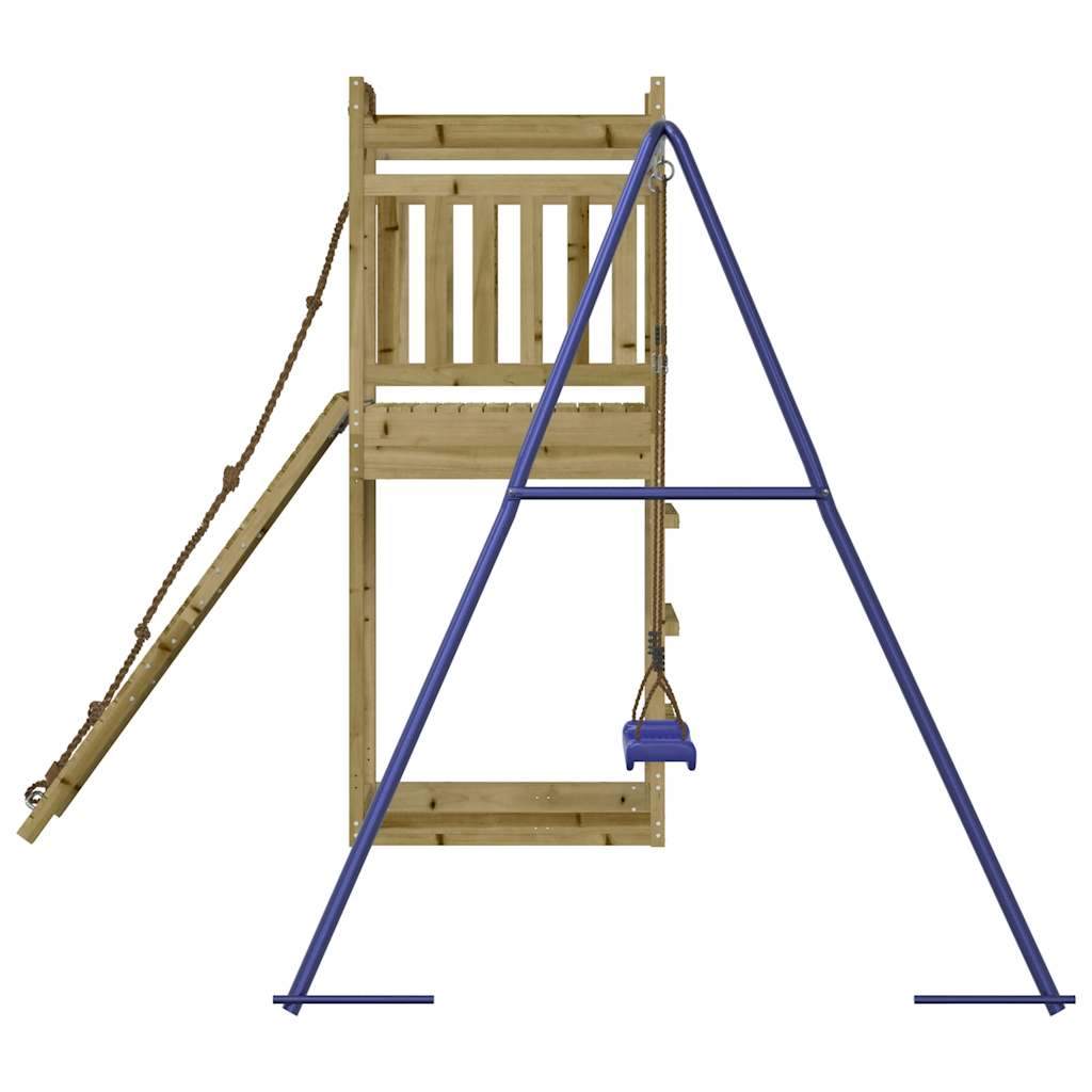 Spielturm aus imprägniertem Kiefernholz und massivem Douglasien- und Kiefernholz