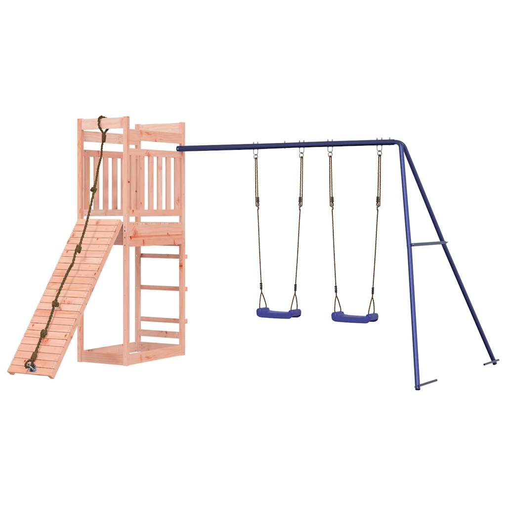 Spielturm aus imprägniertem Kiefernholz und massivem Douglasien- und Kiefernholz