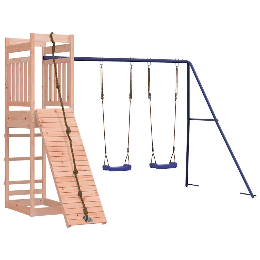 Spielturm aus imprägniertem Kiefernholz und massivem Douglasien- und Kiefernholz