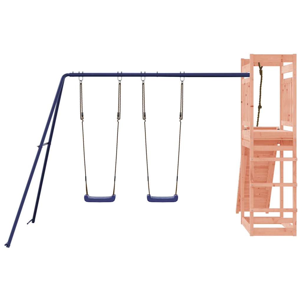 Spielturm aus imprägniertem Kiefernholz und massivem Douglasien- und Kiefernholz