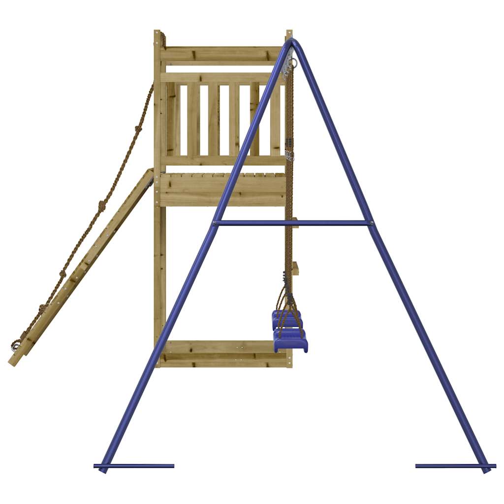 Spielturm aus imprägniertem Kiefernholz und massivem Douglasien- und Kiefernholz