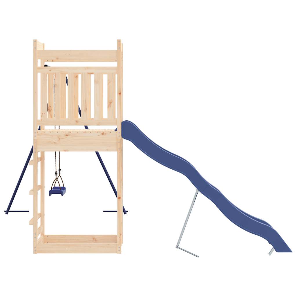 Spielturm aus imprägniertem Kiefernholz und massivem Douglasien- und Kiefernholz