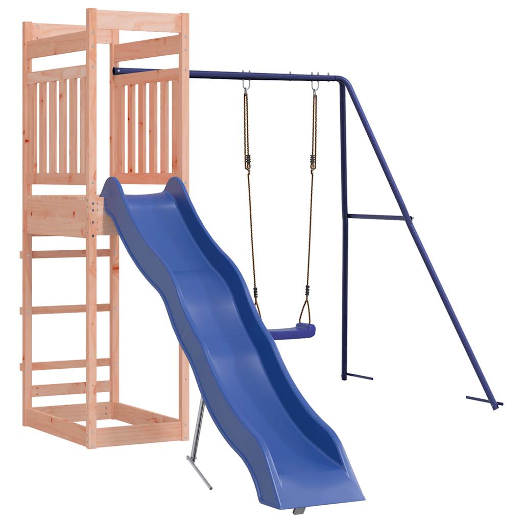 Spielturm aus imprägniertem Kiefernholz und massivem Douglasien- und Kiefernholz