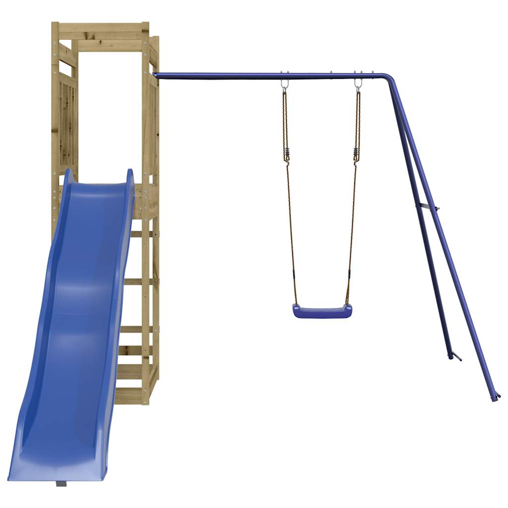Spielturm aus imprägniertem Kiefernholz und massivem Douglasien- und Kiefernholz