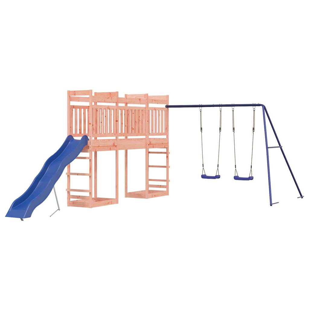 Spielturm aus imprägniertem Kiefernholz und massivem Douglasien- und Kiefernholz
