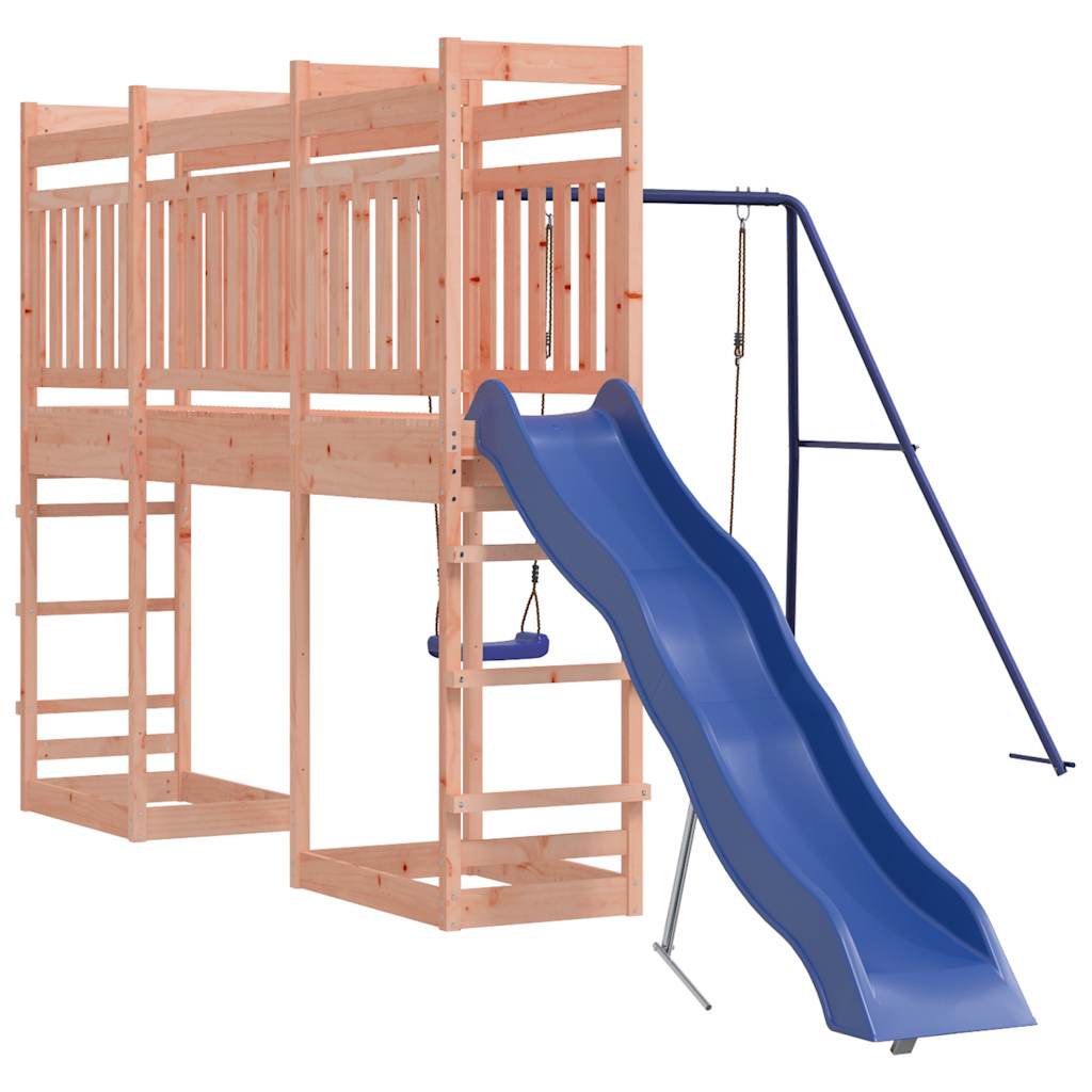 Spielturm aus imprägniertem Kiefernholz und massivem Douglasien- und Kiefernholz