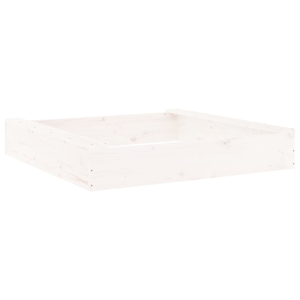 Sandkasten mit Sitzen Quadratisch Massivholz