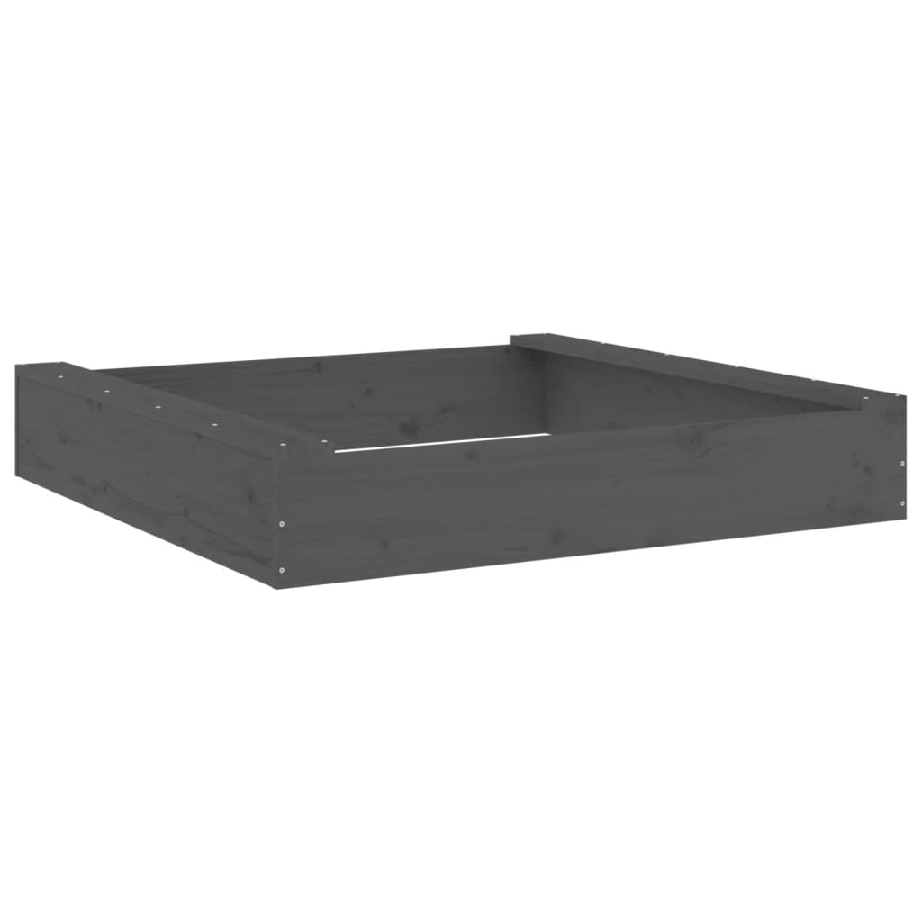 Sandkasten mit Sitzen Quadratisch Massivholz
