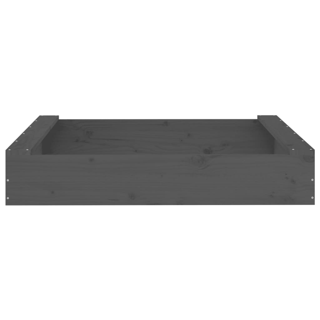 Sandkasten mit Sitzen Quadratisch Massivholz