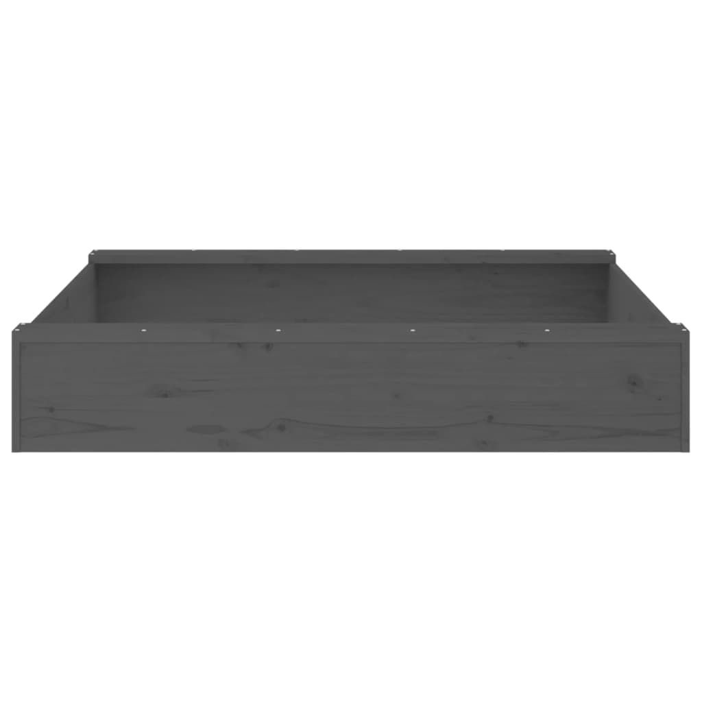 Sandkasten mit Sitzen Quadratisch Massivholz