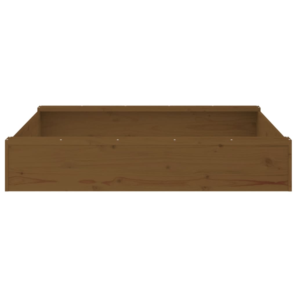 Sandkasten mit Sitzen Quadratisch Massivholz