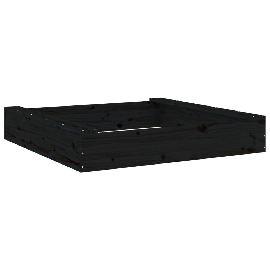 Sandkasten mit Sitzen Quadratisch Massivholz
