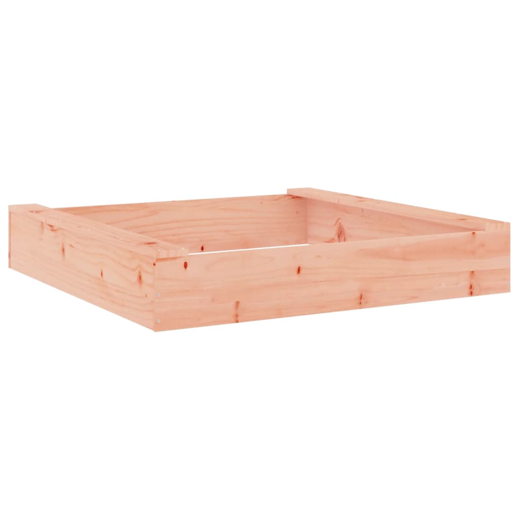 Sandkasten mit Sitzen Quadratisch Massivholz