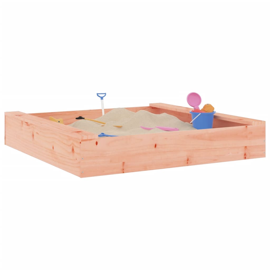 Sandkasten mit Sitzen Quadratisch Massivholz